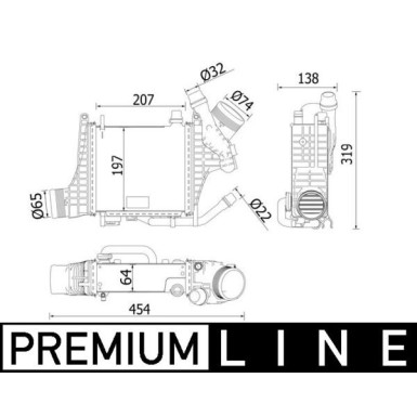 Mahle | Ladeluftkühler | CI 541 000P