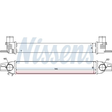 Nissens | Ladeluftkühler | 96536