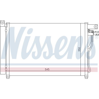 Nissens | Kondensator, Klimaanlage | 94895