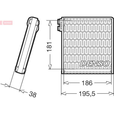 Denso | Verdampfer, Klimaanlage | DEV09103