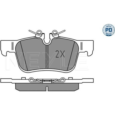 Meyle | Bremsbelagsatz, Scheibenbremse | 025 225 6816/PD