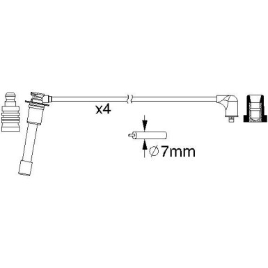 BOSCH | Zündleitungssatz | 0 986 357 149