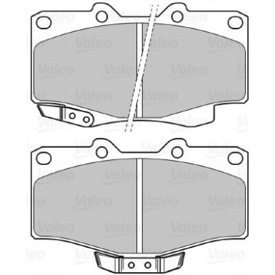 Valeo | Bremsbelagsatz, Scheibenbremse | 598897