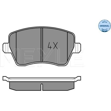 Meyle | Bremsbelagsatz, Scheibenbremse | 025 239 7317