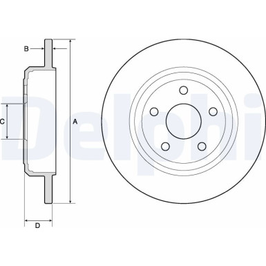 Delphi | Bremsscheibe | BG4772C