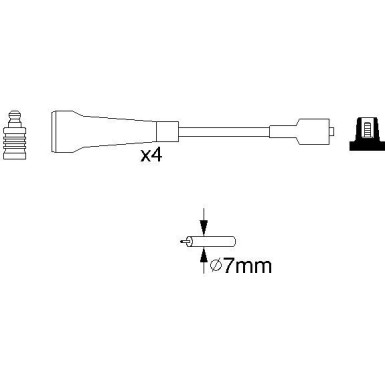 BOSCH | Zündleitungssatz | 0 986 356 967