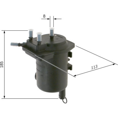 BOSCH | Kraftstofffilter | 0 450 907 011