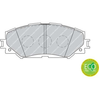 Ferodo | Bremsbelagsatz, Scheibenbremse | FDB1891
