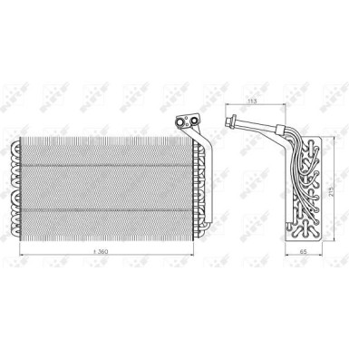 NRF | Verdampfer, Klimaanlage | 36136