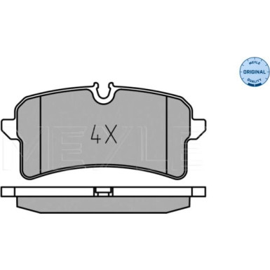 Meyle | Bremsbelagsatz, Scheibenbremse | 025 246 4317