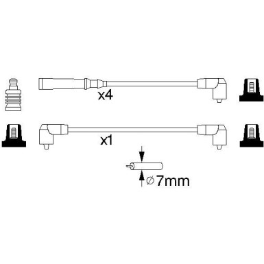 BOSCH | Zündleitungssatz | 0 986 356 847