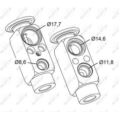 NRF | Expansionsventil, Klimaanlage | 38479