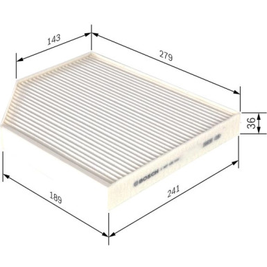 BOSCH 1 987 435 016 Innenraumfilter FILTER+