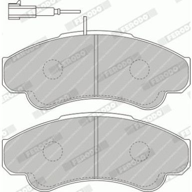 Ferodo | Bremsbelagsatz, Scheibenbremse | FVR1479