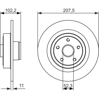 BOSCH | Bremsscheibe | 0 986 479 724