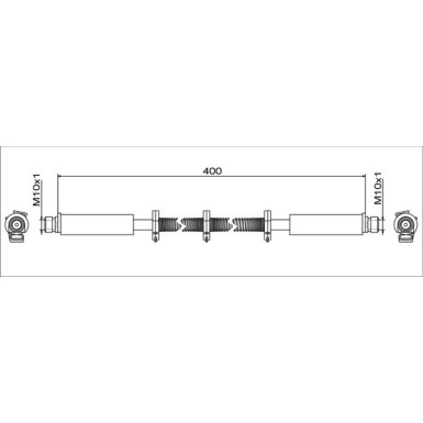 Metzger | Bremsschlauch | 4111748