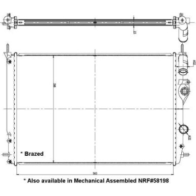 NRF | Kühler, Motorkühlung | 56158
