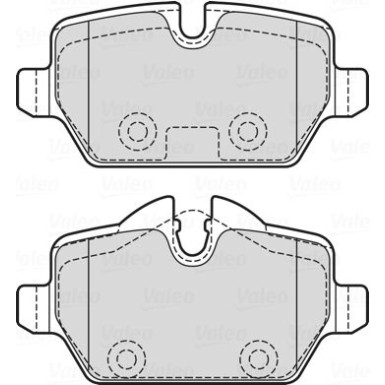 Valeo | Bremsbelagsatz, Scheibenbremse | 601731