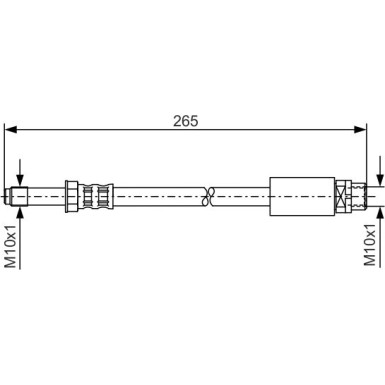 BOSCH | Bremsschlauch | 1 987 476 359