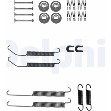 Delphi | Zubehörsatz, Bremsbacken | LY1412