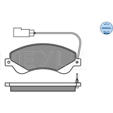 Meyle | Bremsbelagsatz, Scheibenbremse | 025 244 8518/W