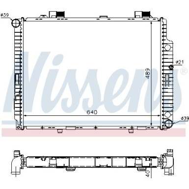 Nissens | Kühler, Motorkühlung | 62598A