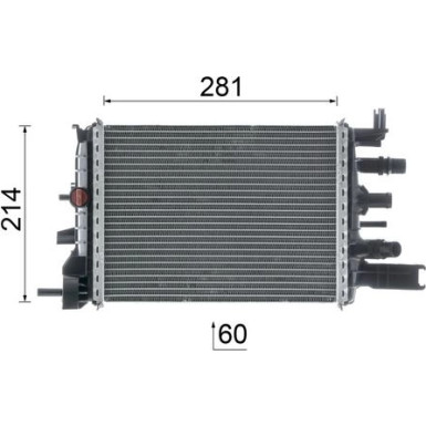 Mahle | Kühler, Motorkühlung | CR 2632 000P