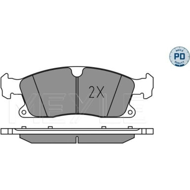 Meyle | Bremsbelagsatz, Scheibenbremse | 025 251 9219/PD