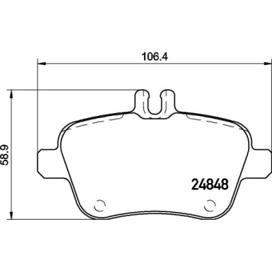 Brembo | Bremsbelagsatz, Scheibenbremse | P 50 135