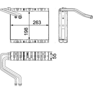 Mahle | Verdampfer, Klimaanlage | AE 85 000P