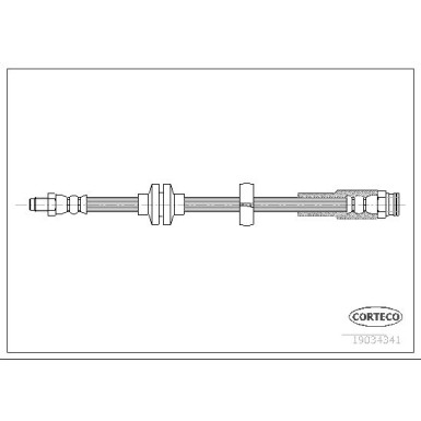 Corteco | Bremsschlauch | 19034341
