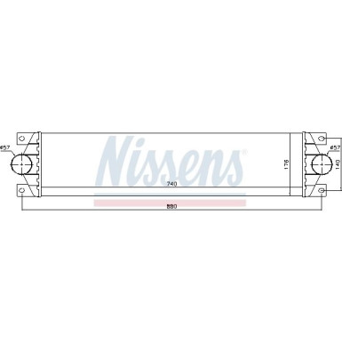 Nissens | Ladeluftkühler | 96767