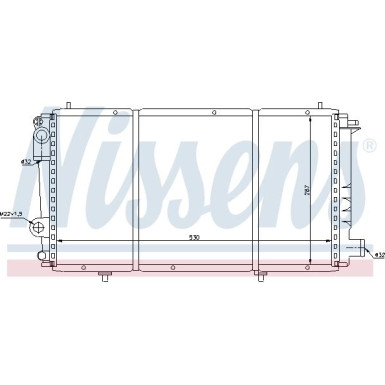 Nissens | Kühler, Motorkühlung | 61337