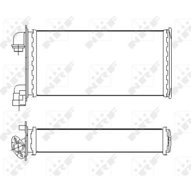 NRF | Wärmetauscher, Innenraumheizung | 53543