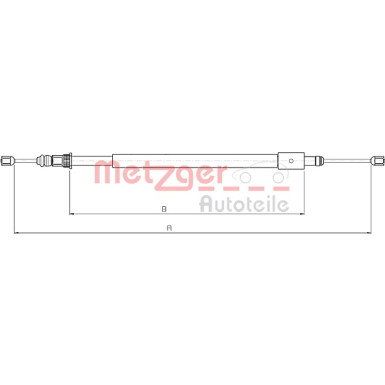 Metzger | Seilzug, Feststellbremse | 10.4578