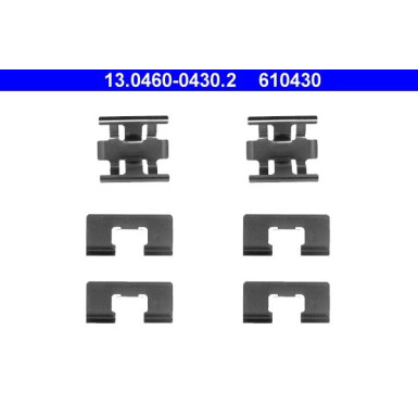 ATE | Zubehörsatz, Scheibenbremsbelag | 13.0460-0430.2