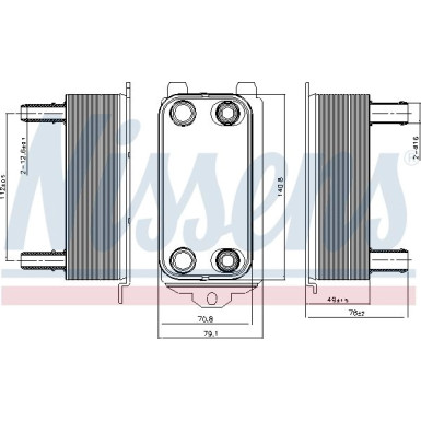 Nissens | Ölkühler, Automatikgetriebe | 91116