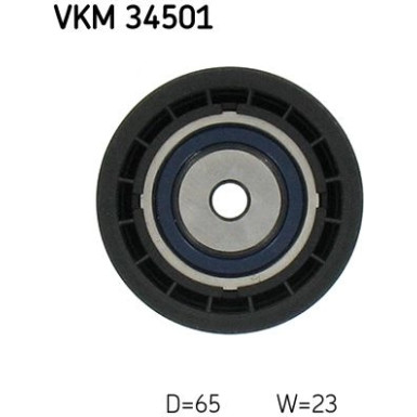 SKF | Umlenk-/Führungsrolle, Keilrippenriemen | VKM 34501