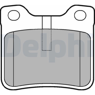 Delphi | Bremsbelagsatz, Scheibenbremse | LP991