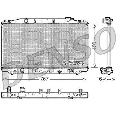 Denso | Kühler, Motorkühlung | DRM40025