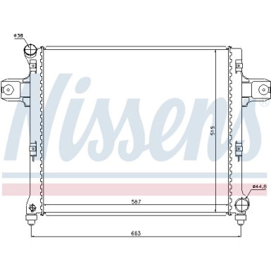 Nissens | Kühler, Motorkühlung | 61022