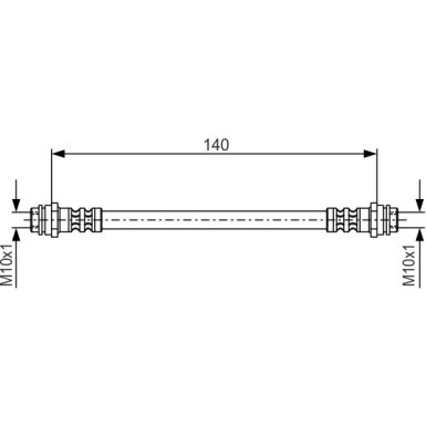 BOSCH | Bremsschlauch | 1 987 476 952