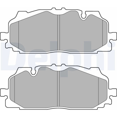 Delphi | Bremsbelagsatz, Scheibenbremse | LP3272