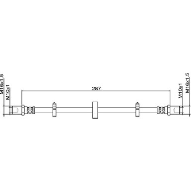 Metzger | Bremsschlauch | 4111492