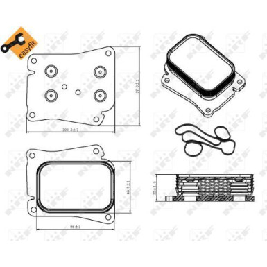NRF | Ölkühler, Motoröl | 31320
