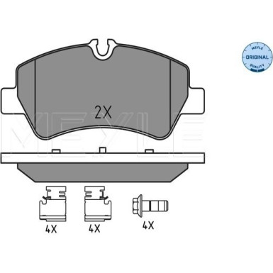 Meyle | Bremsbelagsatz, Scheibenbremse | 025 256 0418