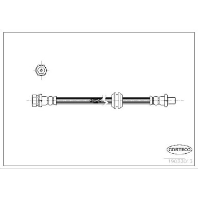 Corteco | Bremsschlauch | 19033013