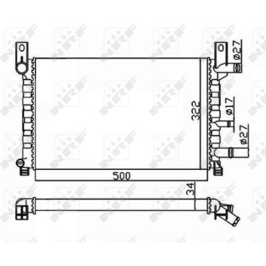 NRF | Kühler, Motorkühlung | 506220