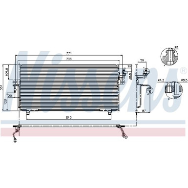 Nissens | Kondensator, Klimaanlage | 94299