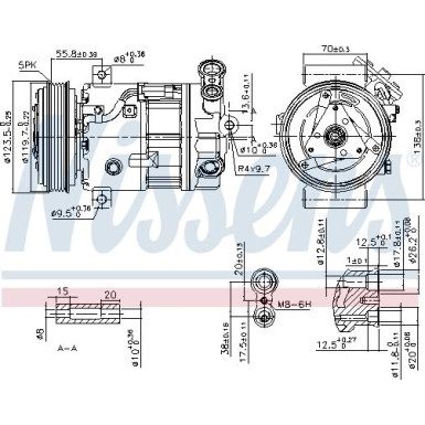 Nissens | Kompressor, Klimaanlage | 89577